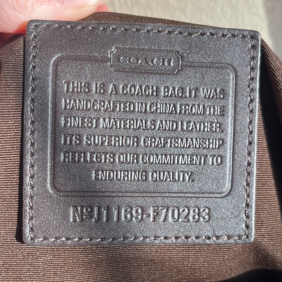 Vintage Coach Logo Signature Messenger Bag - Picture 5 of 13